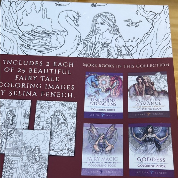 #0932+ Fairy Tales Coloring Book by Selina Fenech - Picture 16 of 16